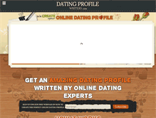 Tablet Screenshot of datingprofilewriters.com